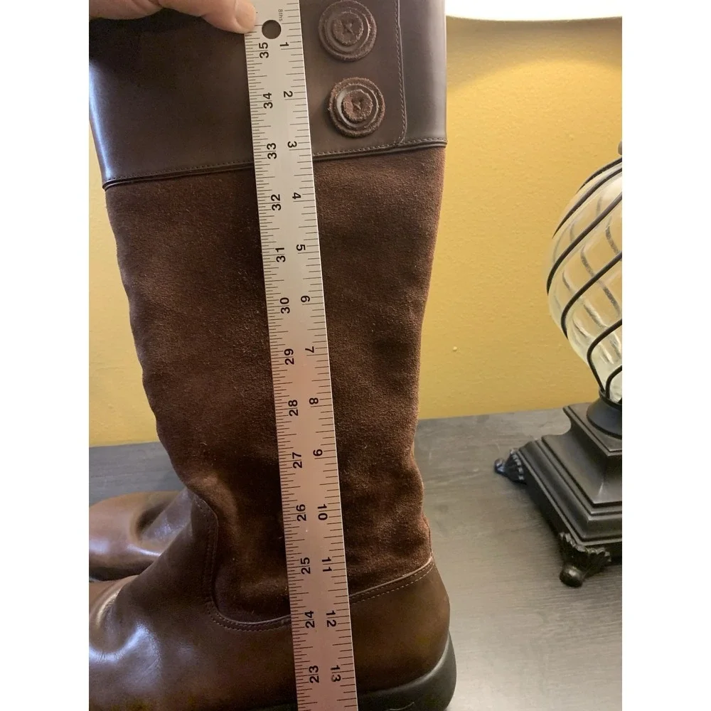 Dansko Delilah Equestrian Riding Tall Brown Boot 8.5 EU 39 Women Leather Suede